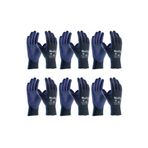 ATG Maxiflex Elite 34-244 Avuç Kaplamalı İş Eldiveni Large No:9, XL, 34-244-9-6-ÇİFT, mavi