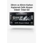 ATG Rayko - 40 Parça 20 Adet 40 mm Çelik Alçıpan Dübeli+40×50 Vida | Paslanmaz Jilet Tip Korniş Dübeli