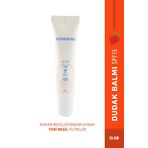 Athenias Lip Balm Anti Chap SPF15 Organik Çilek Aromalı Dudak Bakımı Çatlak Karşıtı 15 gr