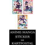 Athica Yayınları Çılgın Cadının Sıra Dışı Aile Hayatı 1-2-3 Manga Seti (3 Kitap) / Anime-Manga Sticker ve Kartpostal Hediye