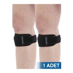 ATHLEX MED 1'li Patella Tendon Destek Bandı – Silikon Pedli, Ayarlanabilir Sporcu Diz Altı Bandı,