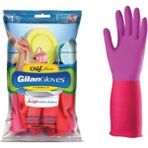 Atigilan Çift Renk Temizlik Eldiveni 33 cm M - RENKLİ-M BEDEN - Renkli