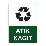 Atık Kağıt İsg Uyarı Levhası Pvc A5 15X21 Cm