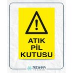 Atık Pil Kutusu Sticker 20X28 Cm