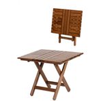 Atina 50x80 Katlanır Ahşap Bahçe Balkon Sehpası