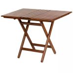 Atina 60X100 Katlanabilir Ahşap Bahçe Balkon Masası