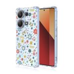 ATISIJIE Çiçekler için Telefonu Kılıfı Xiaomi Poco M6 Pro 4G/Redmi Note 13 Pro 4G,Çiçekler Çiçek Desenli Şeffaf Kılıf,Düşmeye Karşı ve Çizilmeye Karşı Koruma Kılıfı-A101