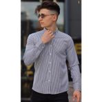 Atk Giyim Atkgiyim Erkek Slim Fit Çizgili Interlok Pamuklu Gömlek - 6 Renk Seçeneği Lacivert Beyaz Beyaz Lacivert Beyaz Siyah Mavi Beyaz - Beyaz - Açık Gri - L.