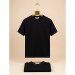 Atk Giyim Atkgiyim Erkek Slim Fit Yuvarlak Yaka Interlok Pamuklu Tişört - Yeni Sezon 5 Renk Oysho Kumaş Tülermez - Silver - Siyah