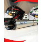 Atk Sc Project Tüp Universal Keskin Model Siyah Motosiklet Egzoz