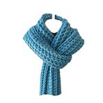 Atkı El Örgüsü Yünlü Unisex Atkı Mora Knit
