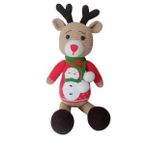 Atkılı Yılbaşı Geyiği Amigurumi Organik Oyuncak