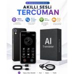 Atl Atlantis Akıllı Sesli Tercüman Translatör Yapay Destekli Wi-Fi Destekli 100+DİL Çeviri Fot-Ses Çeviri Taşınabilir Translat Çevrim Içi Çemrim Dışı Kullanım Çiviri Cihazı - Siyah