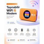 Atl Atlantis Taşınabilir Modem Mobil Wifi-5g Lte 3.000MAH Batarya 300MBPS Taşınabilir Router Wifi 6 Destekli Sım Kartlı Hotspotçoklu Kullanıcı Desteği