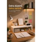 Atlanta Home Nexa 45 Cm Monitör Yükseltici Standı Çalışma Masası Düzenleyici Laptop ve Ekran Standı