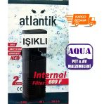 Atlantik 600 F İç Filtre Led Işıklı 5 W 300 L/H - Akvaryum İç Filtresi