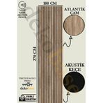 Atlantik Çam 100x270 Yeni Nesil Akustik Ahşap Duvar Paneli
