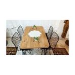 Atlantik Çam Desen Oval 70X110 Mutfak Masası Masa Mutfak Masa Yeni Model Sadece Masa - Kahverengi - 70 x 110