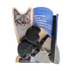 Atlantik Kanatlı Melek 20x32 cm Siyah Kedi Göğüs Bel Tasması