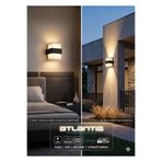 Atlantis Bora Küp Led Duvar Aplik Armatür 12w 3500K Günışığı IP44 Çift Yönlü Taraflı A2552