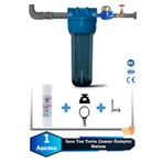 Atlantis Daire Bina Girişi 10 İnch 1 Aşama Su Arıtma Yumuşatma Cihazı(TOZ TORTU,ÇAMUR ÖNLEYİCİ SET)