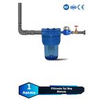 Atlantis Daire Bina Girişi 5 İnch 1 Aşama Su Arıtma Yumuşatma Cihazı(İÇİ BOŞ, FİLTRESİZ SET)