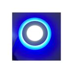 Atlantis Led 6 Watt 3+3 Çift Renkli Led Panel Spot Lamba Mavi-beyaz TR Yok Beyaz Işık 6 Watt