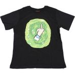 Atlantis Rick And Morty Portal Tişört Siyah