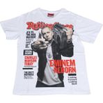 Atlantis Rolling Stone Eminem Tişört Beyaz