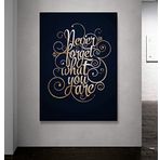 Atlantis Tablo Kbr231 Never Forget What You Are Kanvas Tablo, 35x50 cm