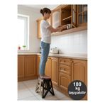 Atlas 5 YILDIZ ☆☆☆☆☆ YÜKSEK KALİTELİ BÜYÜK BOY PLASTİK KATLANIR TABURE 39 CM