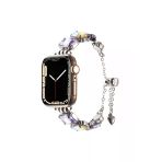 Atlas Apple Watch 44Mm Zore Krd-115 Renkli Taş Tasarımlı Kordon-Lila
