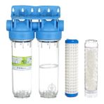 Atlas Filtri Atlas 10 Inç Dp Duo Housıng 3/4" Dolu Filtre Kabı - Yıkanabilir ve Silifoz