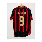 Atlas Global 2006/27 EFSANE MİLAN İÇ SAHA İNZAGHİ 9 BASKILI FORMASI KIRMIZI/SİYAH