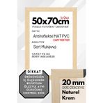 Atlas Sanat Galerisi 20Mm-50X70 Cm Mat Pvc Li Camsız Fotoğraf 1000 Parça Puzzle Belge Çerçeve Yatay Dikey Asılabilme