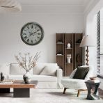 Atlas Silver 40 Cm Metal Duvar Saati