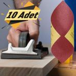 Atlas Su Zımparası Yumuşak Kağıt Sulu Kuru Yüksek Kalite 23x28 Cm 10 Adet Karma Paket