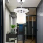 Atlas Tekli Beyaz Yuvarlak Modern Genç Odası Mutfak- Banyo Mutfak Salon Spot Avize