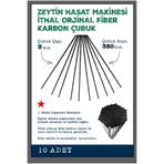 Atlas ZEYTİN HASAT / SİLKME MAKİNASI KARBON FİBER ÇUBUK 5 MM 10 Adet