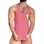 Atlet, ay baskılı, nefes alır, kolsuz, kompresyon tişörtü, Axelshirt erkek spor atleti, erkek pamuklu üst giyim, koşu iç çamaşırı, tişört, atlet, koşu tişörtü, Pembe., S