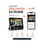ATLT ATLANTİS 1080P FULL HD KAPI ZİLİ KAMERALI EKRANLI TELEFONDAN TAKİP 2.4G WİFİ BAĞLANTI İLE İZLEME 5.000mAH MİKRODALGA SENSÖRÜ İE İNSAN ALGILAMA GECE GÖRÜŞLÜ
