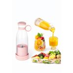 ATLT ATLANTİS 1200MAH MİNİ TAŞINABİLİR USB ŞARJLI BLENDER SMOOTJİE 380ML HAFİF VE PRATİK MEYVE SUYU SIKACAĞI