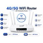 Atlt Atlantis 4g/5g Wifi Router 300 Mbps Sim Kartlı 4.000MAH Dahili Batarya 4 Antenli Modem Taşınabilir Şarjlı Ev-Ofis Internet Cihazı Birden Fazla Cihaz Desteği Type-C Şarjlı - Beyaz