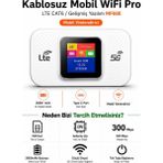Atlt Atlantis Kablosuz Mini Wifi Pro Lte 4g Modem 3.000MAH Sim Kartlı 300MBPS Yüksek Hızlı Kablosuz Yönlendirici Cep Telefonları Dizüstü Bilgisayarlar ve Tabletler Için Uygun 10 Cihaza Kadar Bağlantı Taşınabilir