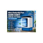 ATLT ATLANTİS MİNİ KLİMA SOĞUTUCU ULTRASONİK SOĞUTMALI VANTİLATÖR SERİNETİCİ SESİZ VE TAŞINABİLİR 900ML SU HAZNELİ HAVA NEMLENDİRİCİ MİNİ FAN BUZ KONULABİLİR USB 7 FARKLI LED IŞIKLI AŞAĞA YUKARI OYNAR IZGARA OFİS