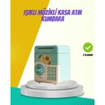 Atm Görünümlü Su Yeşili Otomatik Para Çeken Şifreli Kumbara - Lisinya