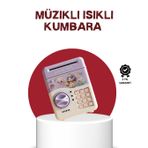 ATM Tasarımlı Şifreli Işıklı Çocuk Kumbarası Mor