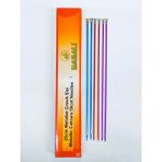 Atmaca Tuhafiye Yabalı Kısa Renkli Örgü Şiş Seti Titanyum 25 Cm (4-4,5-5 No) 3 Adet Çocuk Şişi - Kısa Şiş