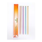 ATMACA TUHAFİYE Yabalı Renkli Örgü Şiş Seti Metal 35 Cm Şiş Seti (2,5-3-3,5-4No) 4 Adet Örgü Şişi