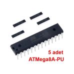 Atmel Microchip Atmega8A-Pu Dıp28 Cpu İşlemci 5 Adet